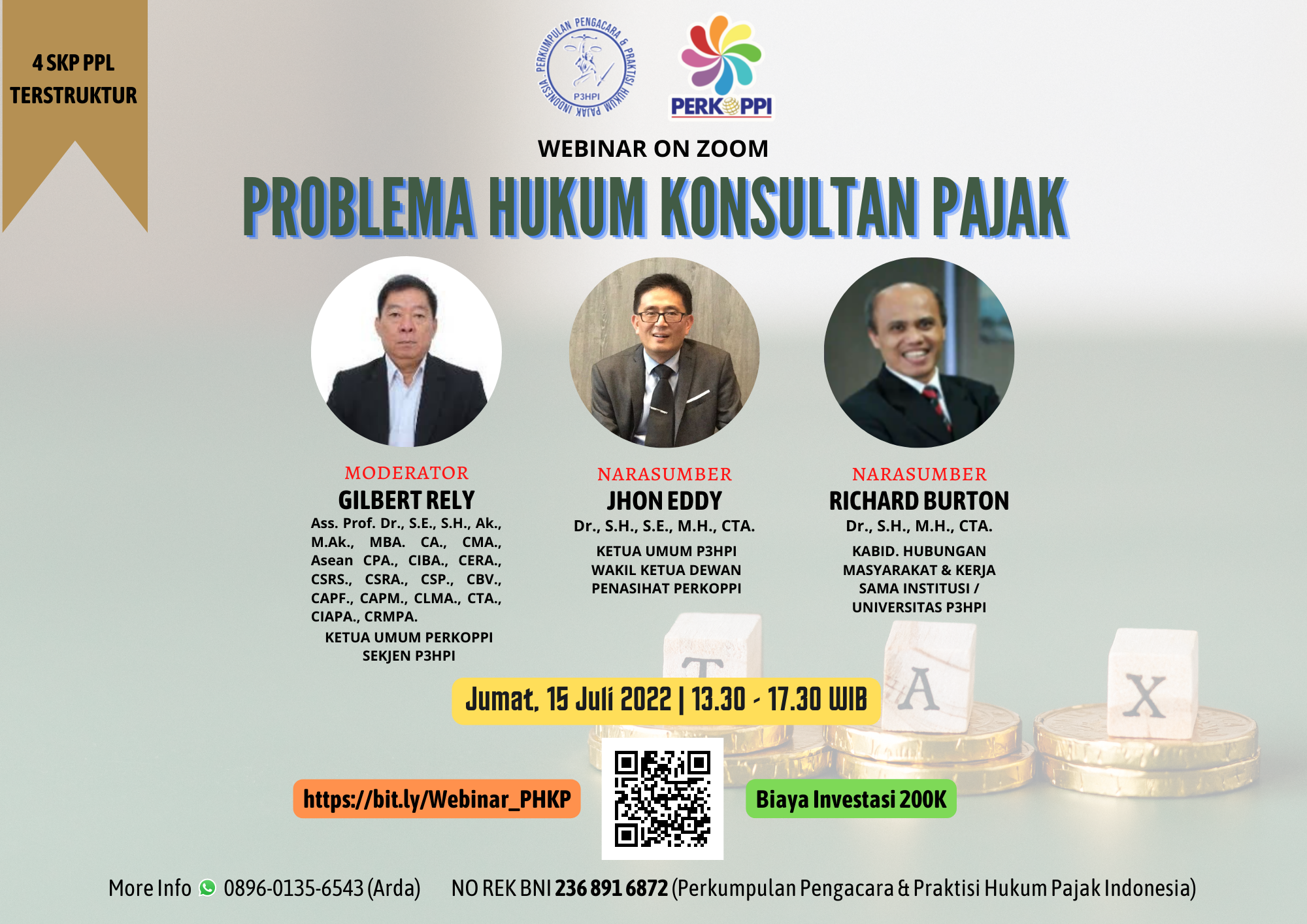 WEBINAR : PROBLEMA HUKUM KONSULTAN PAJAK